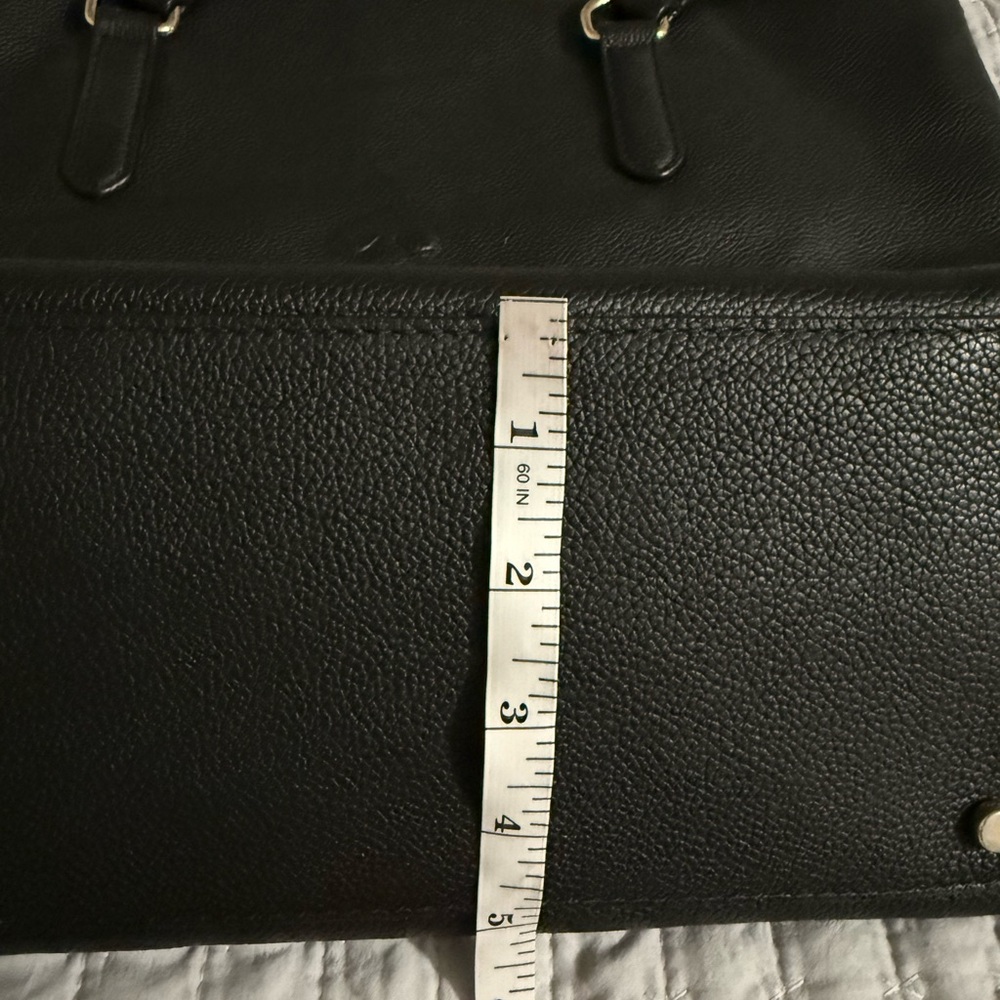 Kate Spade Black Pebbled Leather Tote With Matching Wallet - Picture 9 of 11
